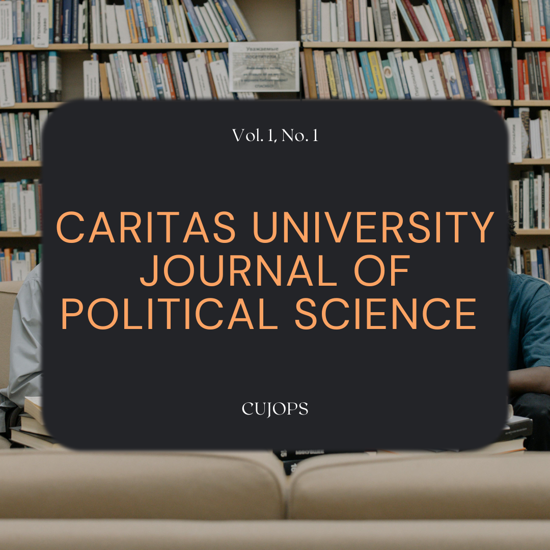 Read more about the article Caritas University Journal of Political Science. Vol. 1, No. 1