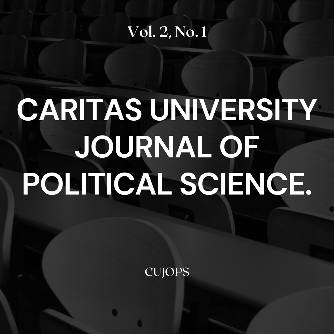 Read more about the article Caritas University Journal of Political Science. Vol. 2, No. 1